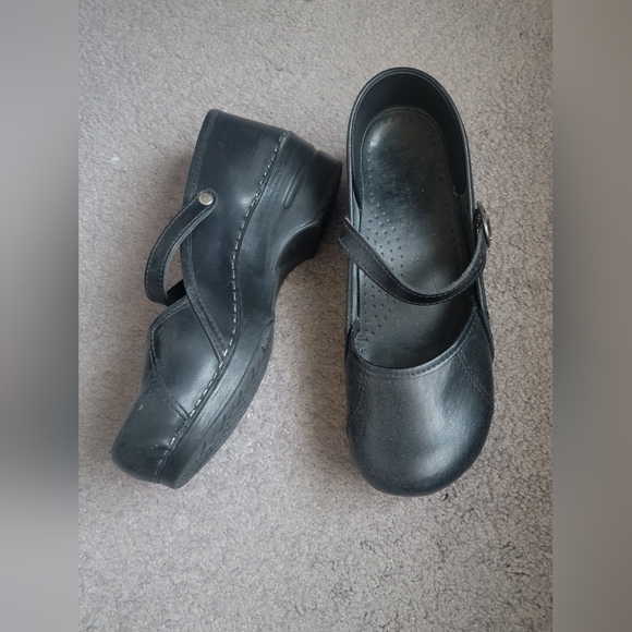 Sanita Black Shoes - Mary Jane Style - Picture 1 of 6